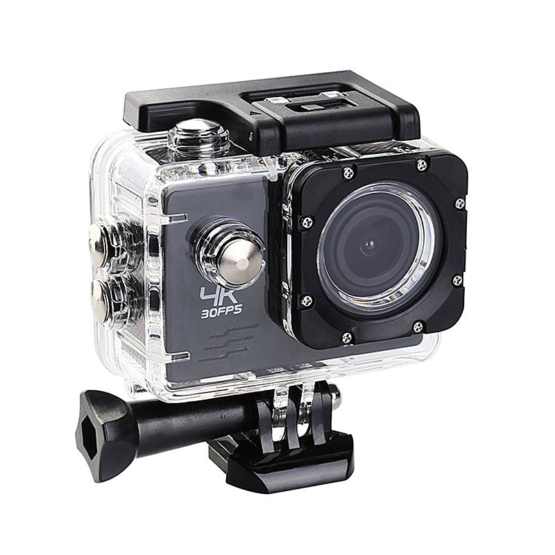 4K Waterproof Action Camera for Outdoor Sports and Diving, Helmet Mount Compatible